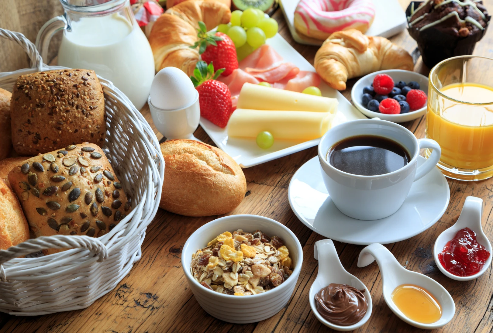 Langschläfer Frühstück